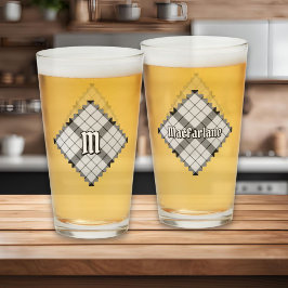 Copo De Pint Clan MacFarlane Black and White Tartan
