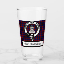Copo De Pint Clan Machlachlan Crest Crachá &Tartan Personalizáv