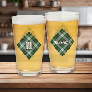 Copo De Pint Clan MacKenzie Dress Tartan Glass