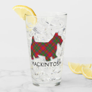 Copo De Pint Clan MacKintosh Tartan Scottie Dog