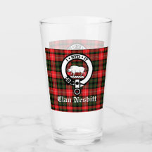 Clan Nesbitt Crest Crachá e Tartan Personalizado