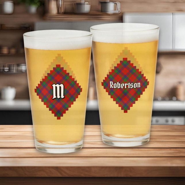 Copo De Pint Clan Robertson Tartan (Criador carregado)