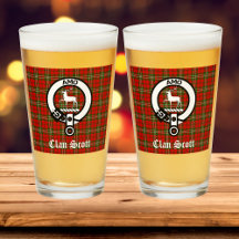 Clan Scott Crest Crachá & Tartan Personalizável
