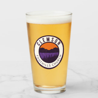 Copo De Pint Clemson Foothills Bebendo Glass
