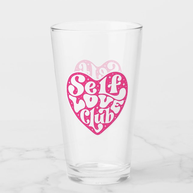 Copo De Pint Clube de Amor Próprio Vidro (Frente)