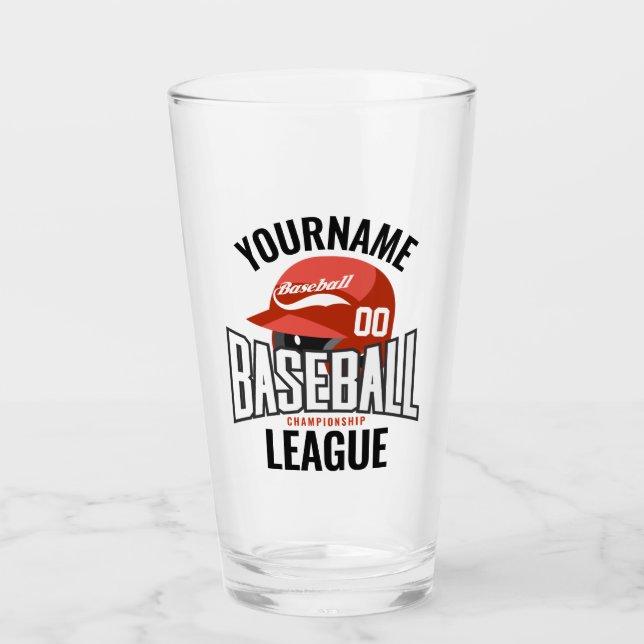 Copo De Pint Clube Personalizado de Champ NAME Team Player (Frente)