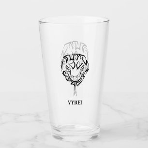 Copo De Pint Cobra de Tribal Negro e Branco