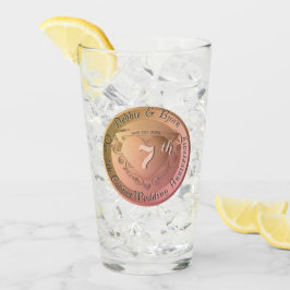 Copo De Pint Cobre 7/22 Aniversário de Casamento