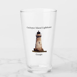 Copo De Pint Cockspur Island Lighthouse glass