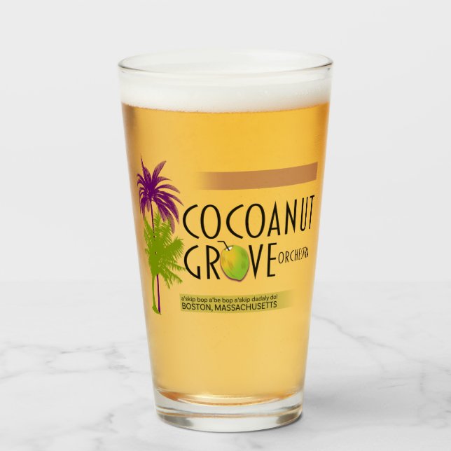 Copo De Pint Cocoanut Großler Orchestra Tumbler Glass (Frente (Preenchido))