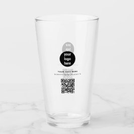 Copo De Pint Código QR Logotipo comercial Moderno Minimalista