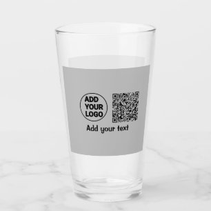 Copo De Pint Código QR minimalista simples adicionar logotipo n
