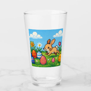 Copo De Pint coelhinho da Páscoa fofo de 8 bits