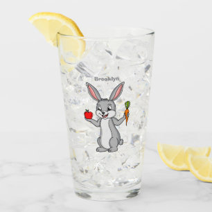 Copo De Pint Coelho bonito com cartografia de vegetais