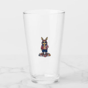 Copo De Pint Coelho Páscoa Patriota Camisa Vector Vintage_1