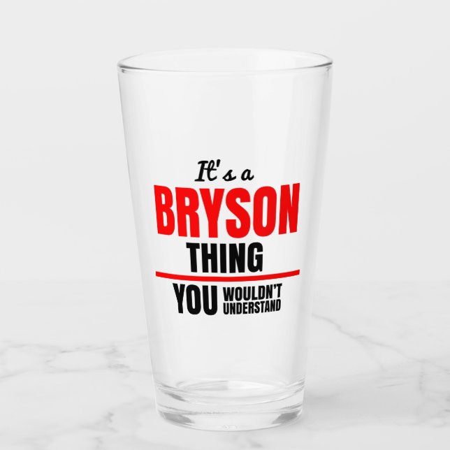Copo De Pint Coisa do Bryson que você não entenderia (Frente)