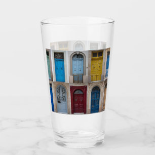 Copo De Pint Colagem de portas frontais coloridas