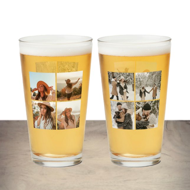 Copo De Pint Colagem Simples de 8 Fotos (Criador carregado)
