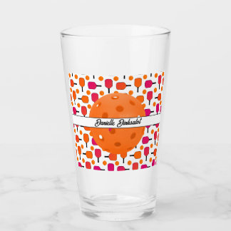 Copo De Pint Coletes de seleção cor-de-rosa e laranja personali
