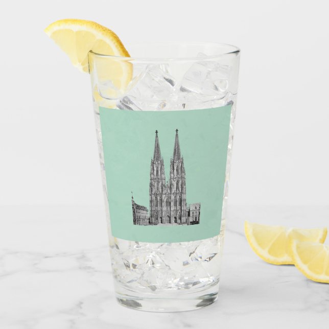 Copo De Pint Cologne Dome Cologne Köln Kölschglas (Gelo frontal)