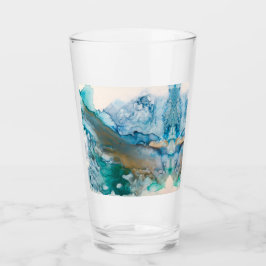 Copo De Pint Coloração de Abstrato de Tinta de Álcool do Glacia