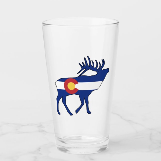 Copo De Pint Colorado Flag Elk (Frente)