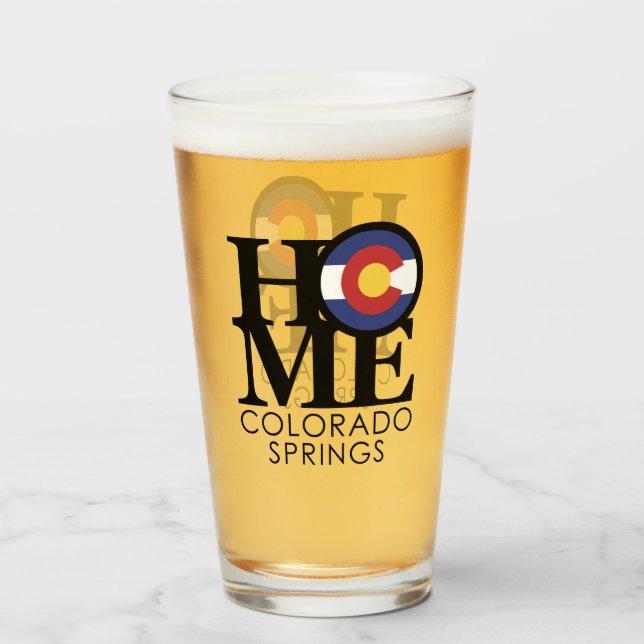 Copo De Pint Colorado Springs HOME (Frente (Preenchido))