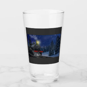 Copo De Pint Comboio de Natal na neve
