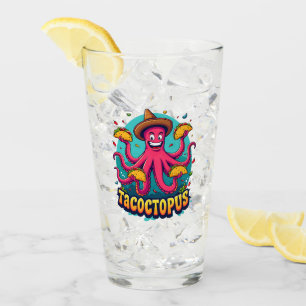 Copo De Pint Comida de Cartoon Engraçado Taco Octopus