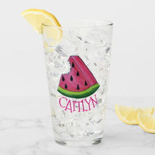 Copo De Pint Comida piquenique de melancia rosa suculenta