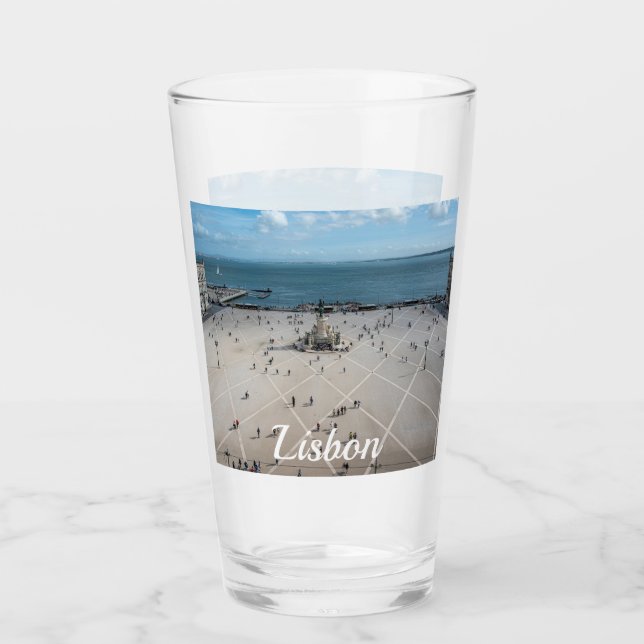 Copo De Pint Commerce Square de cima em Lisboa, Portugal (Frente)