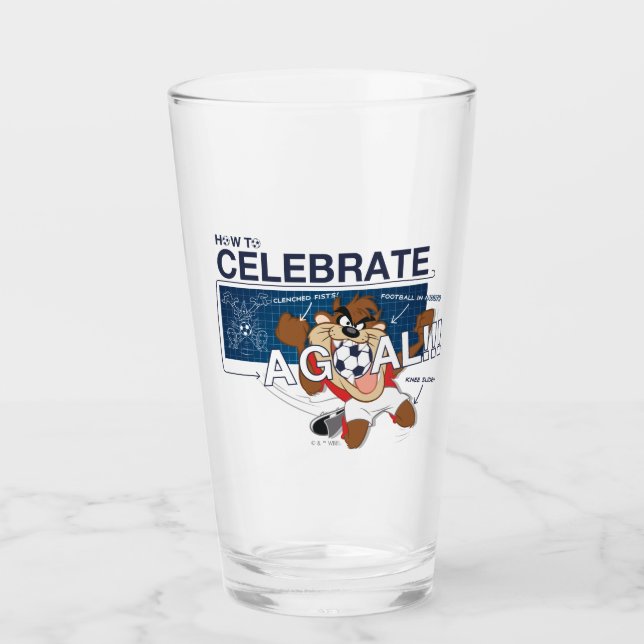 Copo De Pint Como Celebrar um Gol com o TAZ™ (Frente)