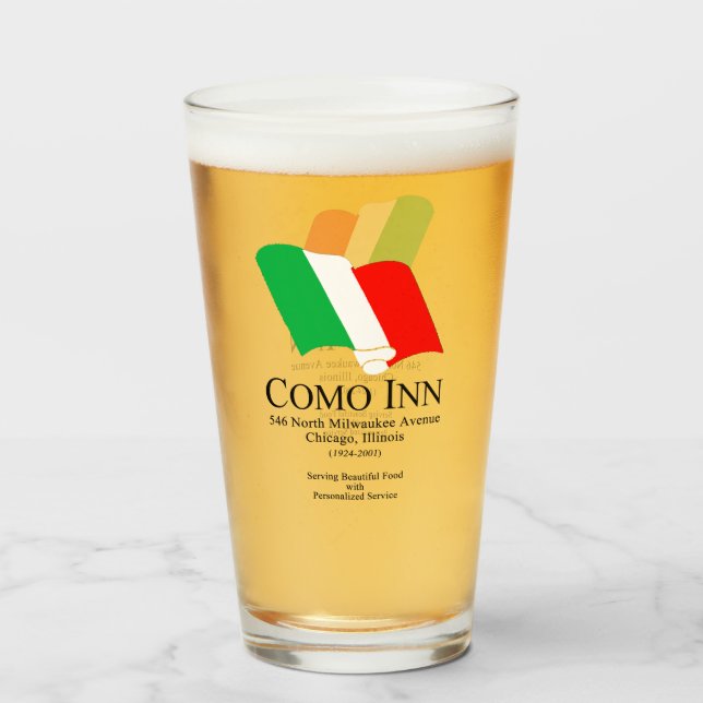 Copo De Pint Como Inn Italiana Restaurant, Chicago, IL (Frente (Preenchido))