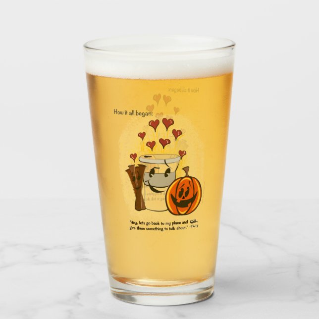 Copo De Pint Como tudo começou com o Bebendo (Frente (Preenchido))