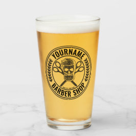 Copo De Pint Compro de Barber Personalizado Skull Rockabilly Sa