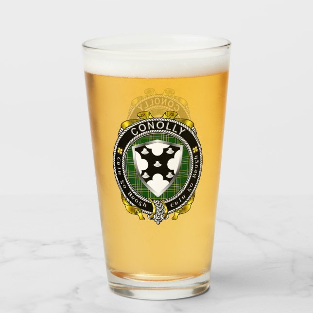 Copo De Pint Conolly/O'Conolly Irish Beer Glass (Frente (Preenchido))