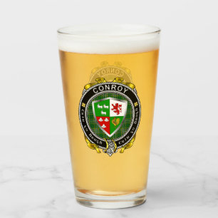 Copo De Pint Conroy/O'Conry Irish Shield Beer Glass