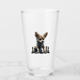 Copo De Pint Conselho do jogador de xadrez Chihuahua Chess Quee
