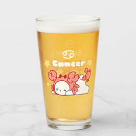 Copo De Pint Constelação de Cancer Cozy Bunny Whimsical & Crab