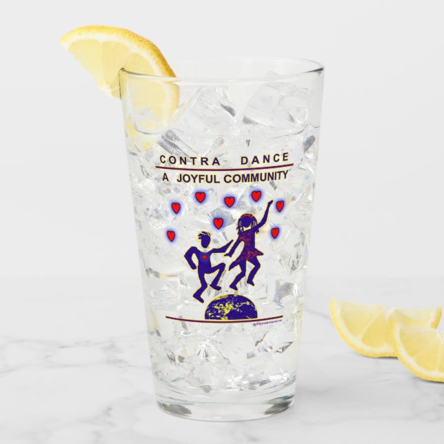 Copo De Pint Contra o vidro de cerveja da dança (Gelo frontal)