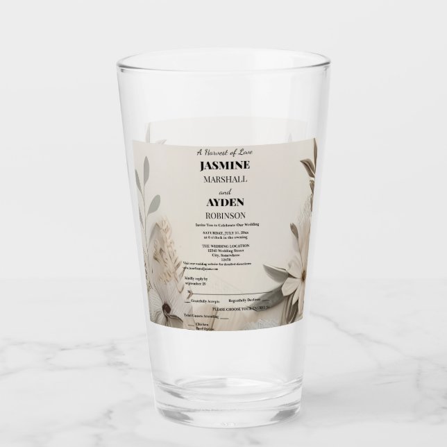 Copo De Pint Convites personalizados elegantes (Frente)