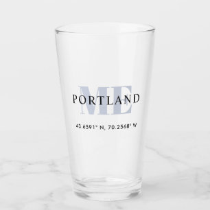 Copo De Pint Coordenadas da Cidade de Longitude do Latitude Rus