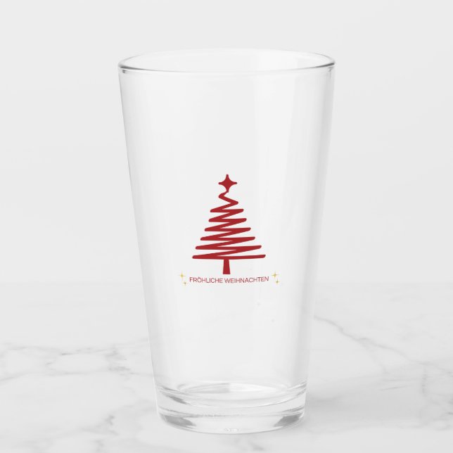 COPO DE PINT COPA DE VIDRO DE NATAL ALEMÃO (Frente)