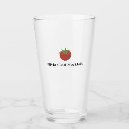 Copo De Pint Coquetel Minimalista Personalizado de Tomate Verme