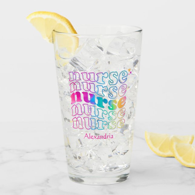 Copo De Pint Cor Elegante da Enfermeira (Gelo frontal)