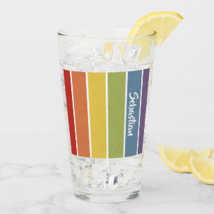 Copo De Pint Cor Retro Mudada Orgulho gay Arco-Íris Personaliza