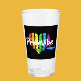 Copo De Pint Coração Arco-íris OrgulhoVibe: Beba com Orgulho