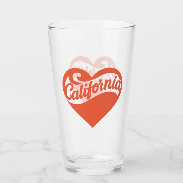 Copo De Pint coração da Califórnia (Frente)