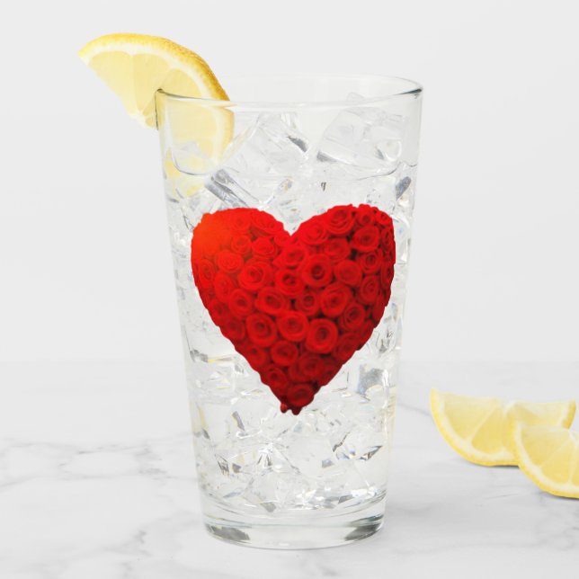 COPO DE PINT CORAÇÃO DAS ROSAS (Gelo frontal)