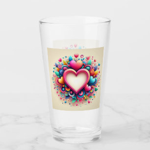 Copo De Pint Coração do Dia de os namorados Colorido Bonito